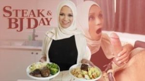 HijabMylfs – Jazmine Cruz – Steak And Blowjob Day
